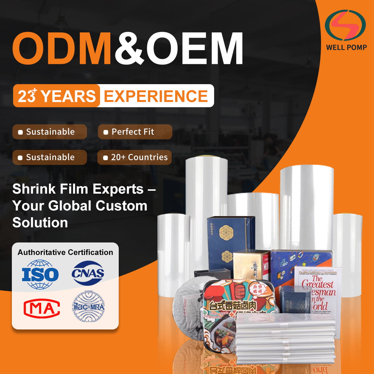 Wellpomp heat shrink film ad preview