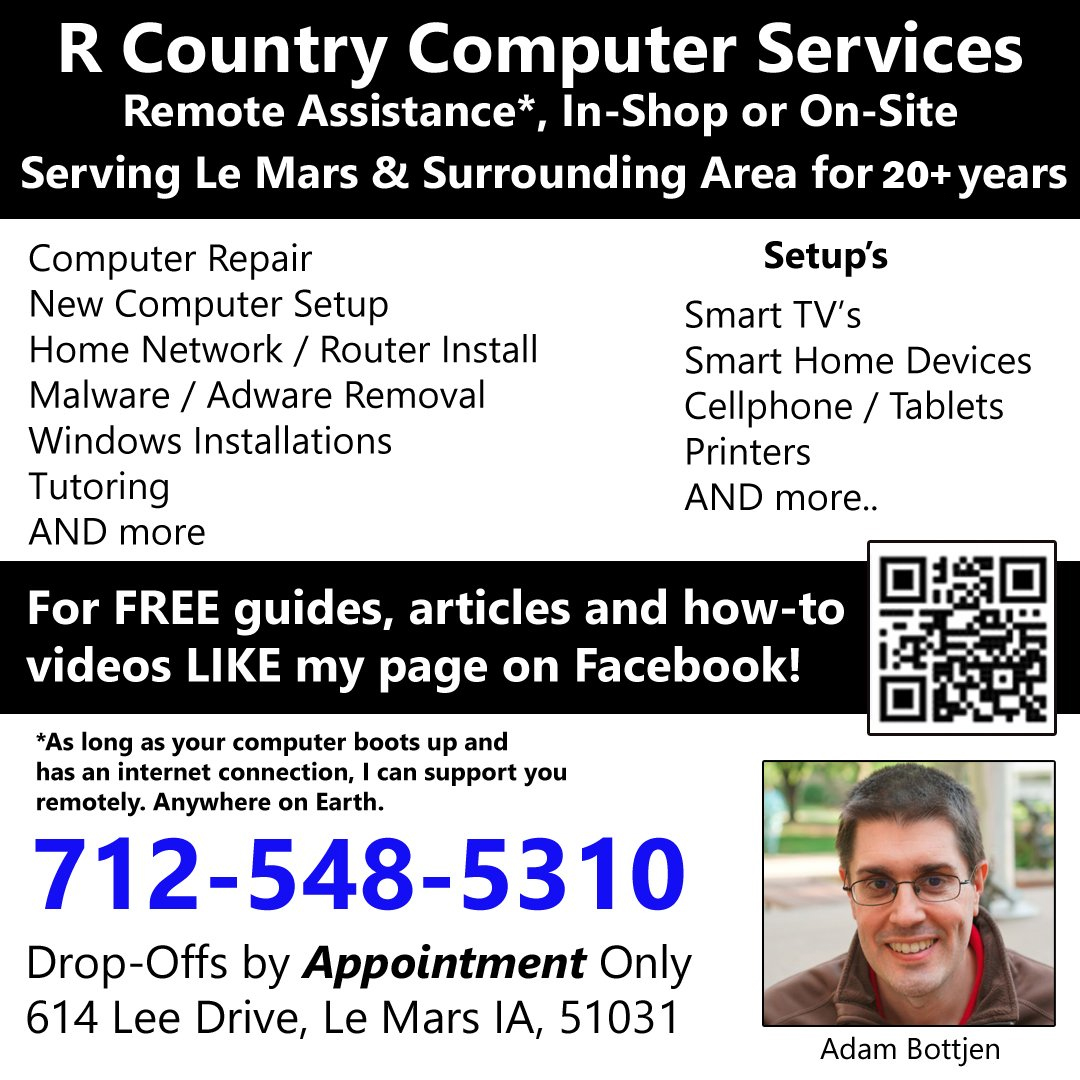 R Country Computer Services ad preview