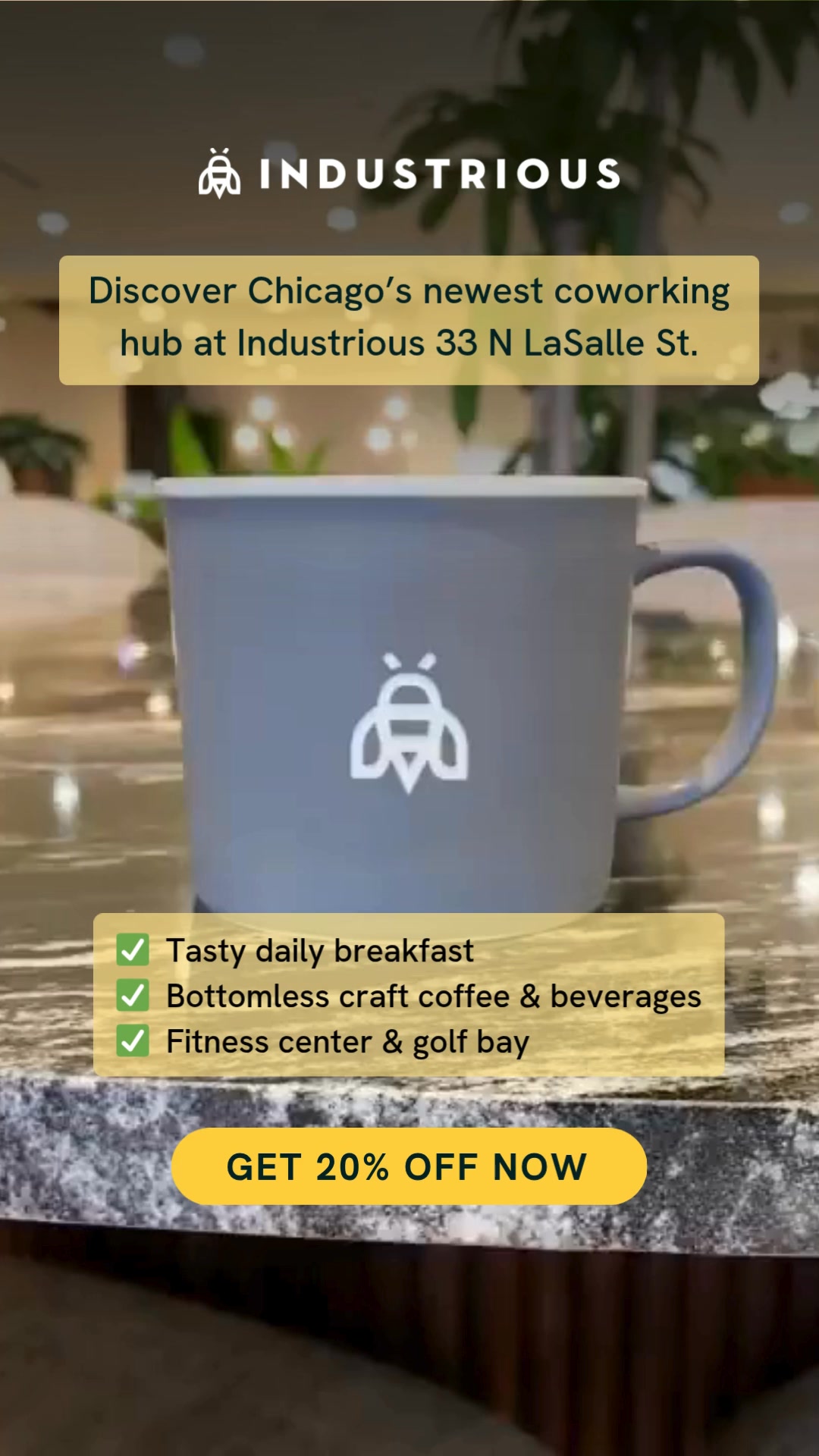 Industrious ad preview