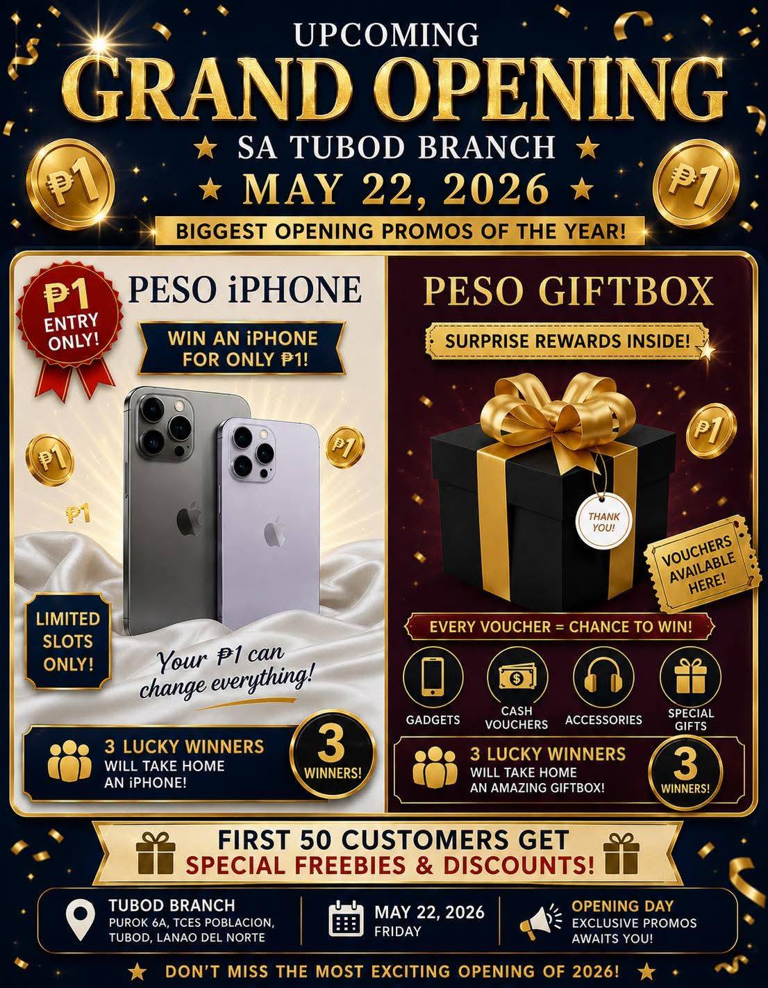 AZ Gadgets shop tubod branch ad preview